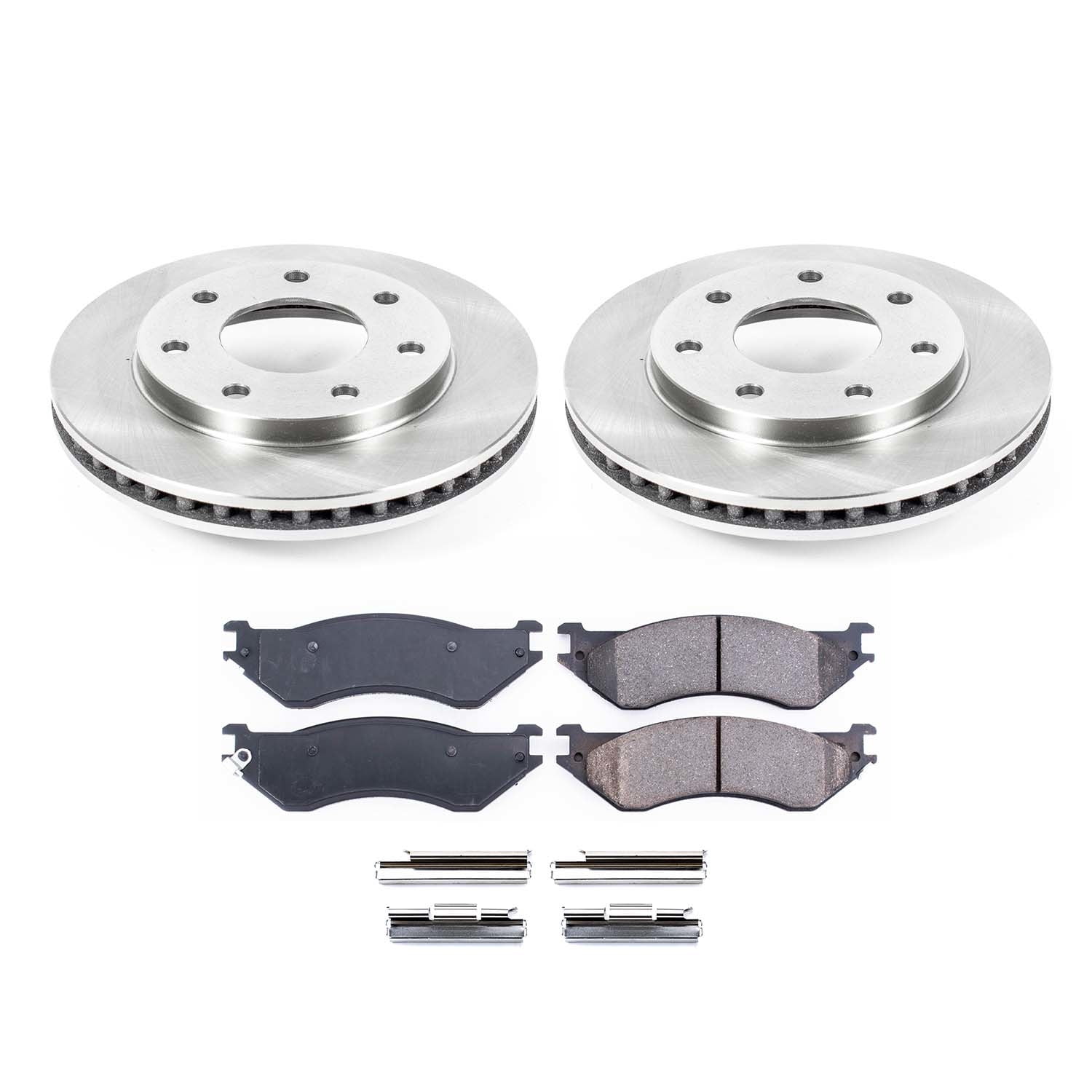 Ultimate Brakes Front Ceramic Brake Pad and Rotor Kit with Hardware WM81401