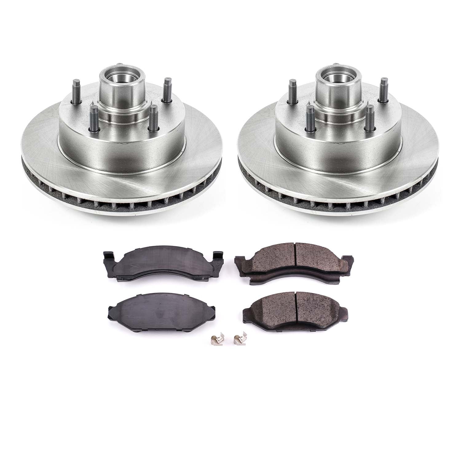Ultimate Brakes Front Semi-Metallic Brake Pad and Rotor Kit with Hardware WM80004