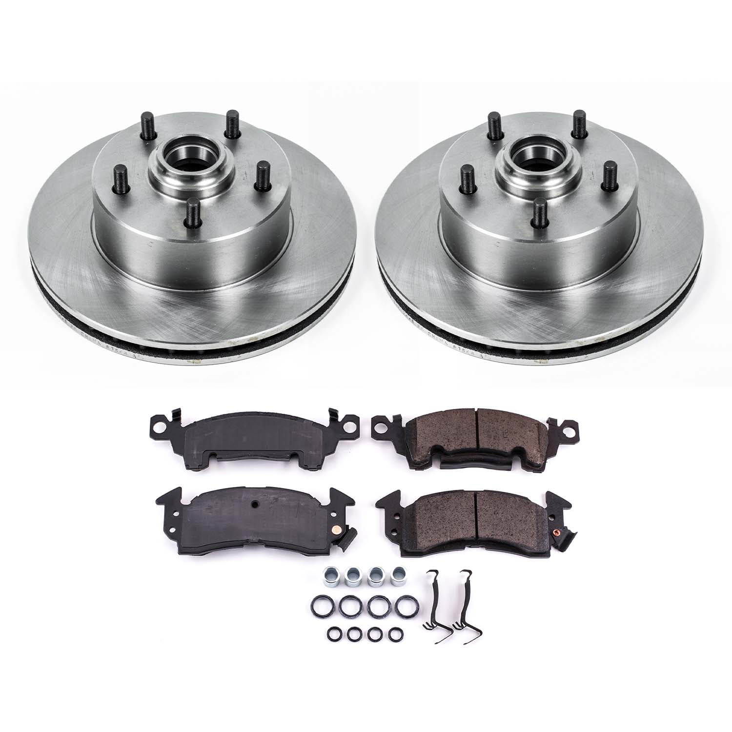 Ultimate Brakes Front Semi-Metallic Brake Pad and Rotor Kit with Hardware WM80005