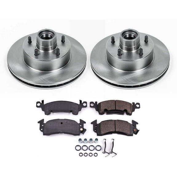 Ultimate Brakes Front Semi-Metallic Brake Pad and Rotor Kit with Hardware WM80006