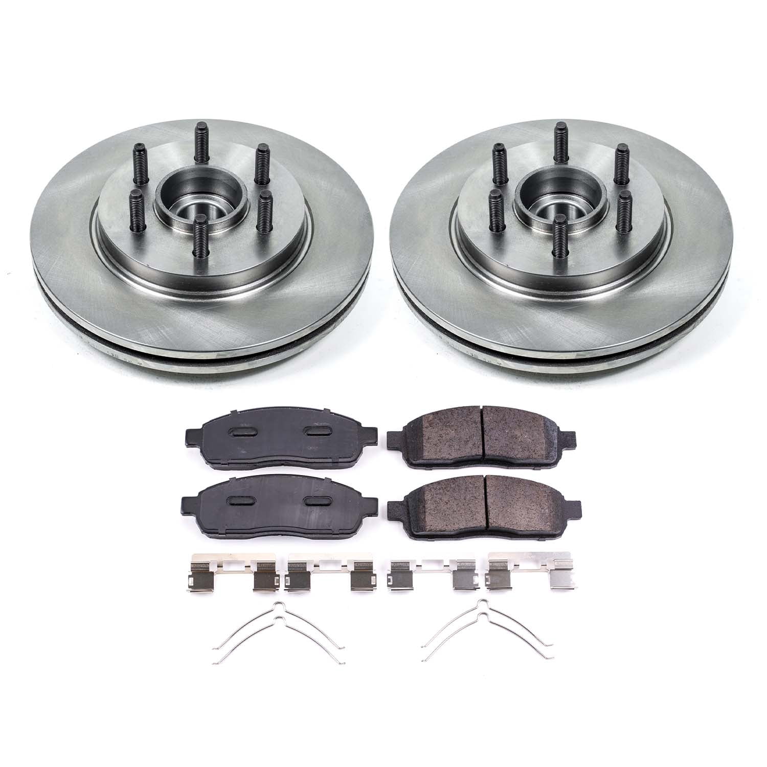 Ultimate Brakes Front Semi-Metallic Brake Pad and Rotor Kit with Hardware WM80024