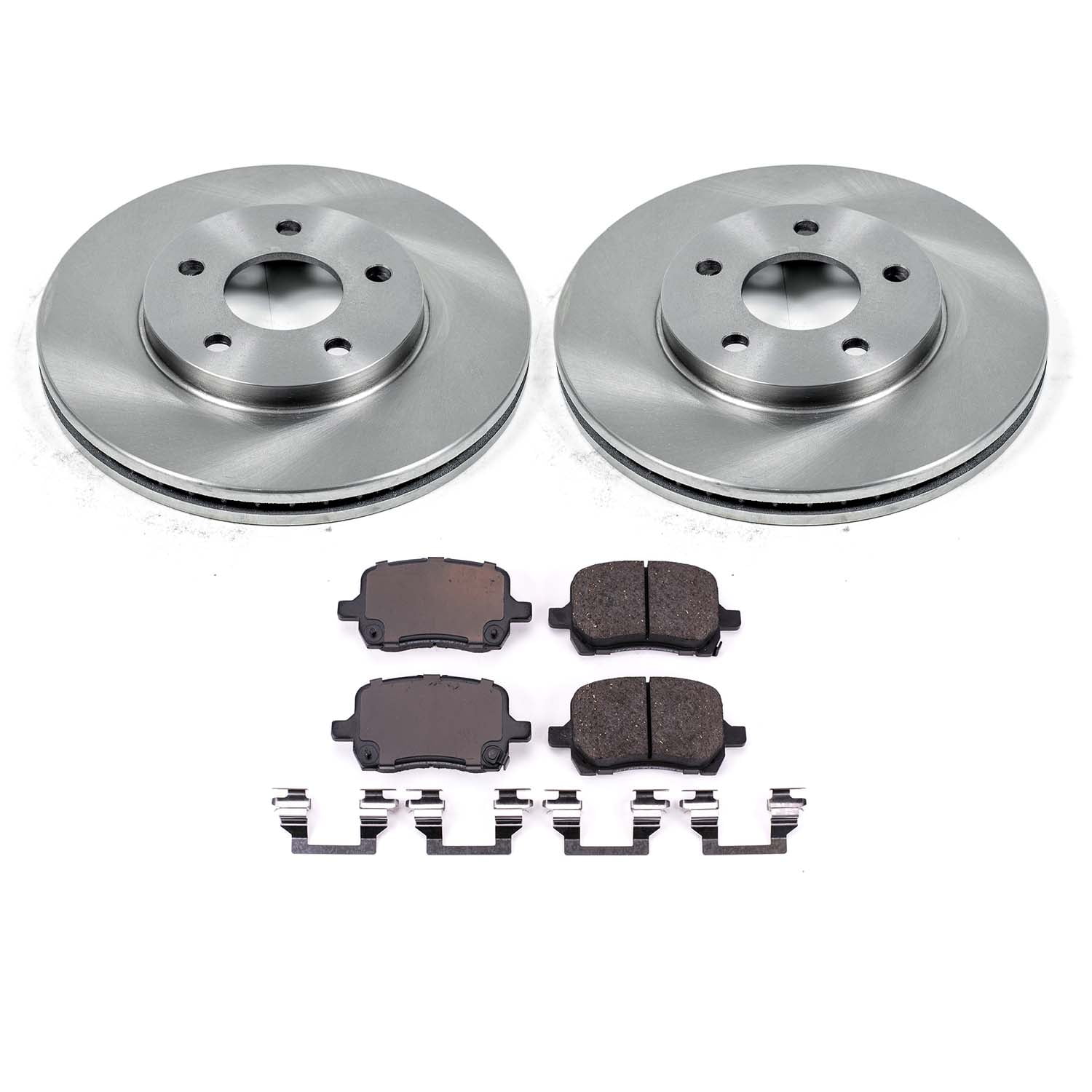 Ultimate Brakes Front Semi-Metallic Brake Pad and Rotor Kit with Hardware WM80036