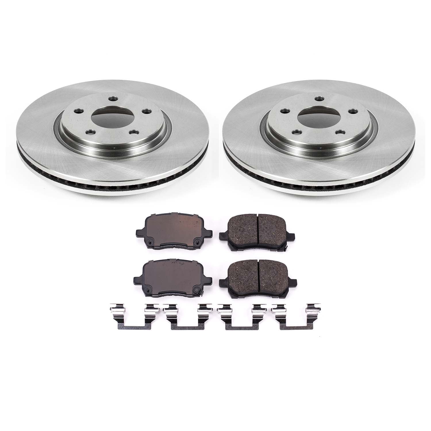 Ultimate Brakes Front Semi-Metallic Brake Pad and Rotor Kit with Hardware WM80038