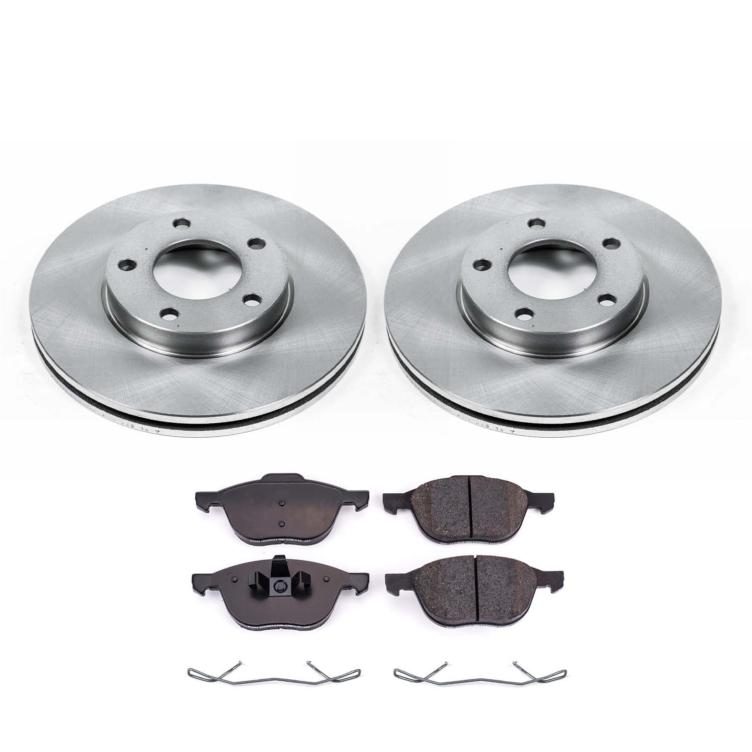 Ultimate Brakes Front Semi-Metallic Brake Pad and Rotor Kit with Hardware WM80050