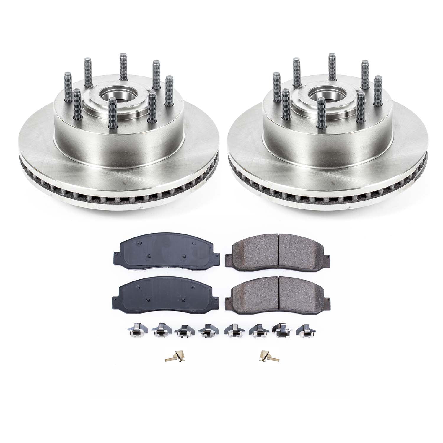 Ultimate Brakes Front Semi-Metallic Brake Pad and Rotor Kit with Hardware WM80098