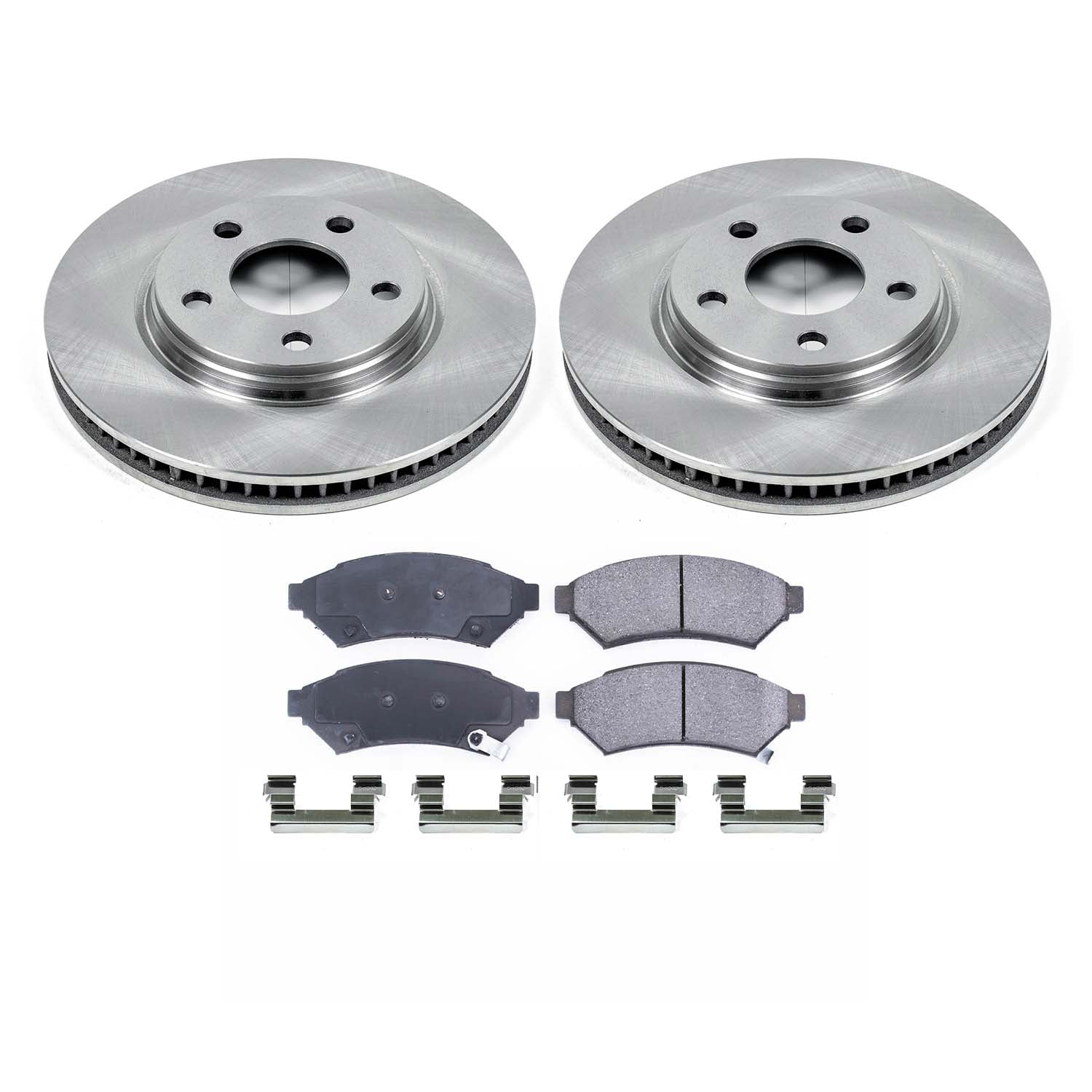 Ultimate Brakes Front Semi-Metallic Brake Pad and Rotor Kit with Hardware WM80112