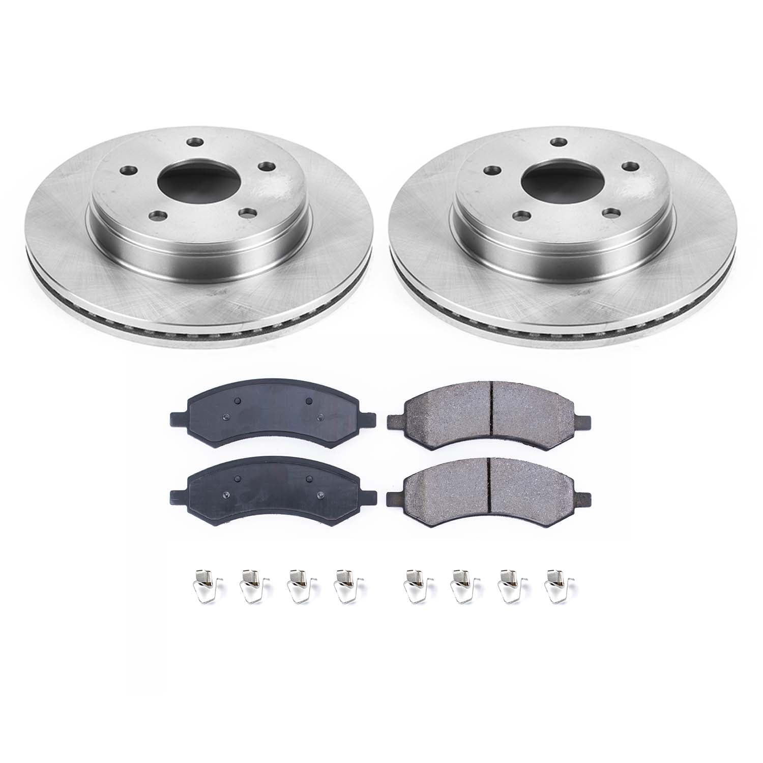 Ultimate Brakes Front Semi-Metallic Brake Pad and Rotor Kit with Hardware WM80124