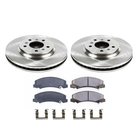 Ultimate Brakes Front Semi-Metallic Brake Pad and Rotor Kit with Hardware WM80196 for Buick; Chevrolet