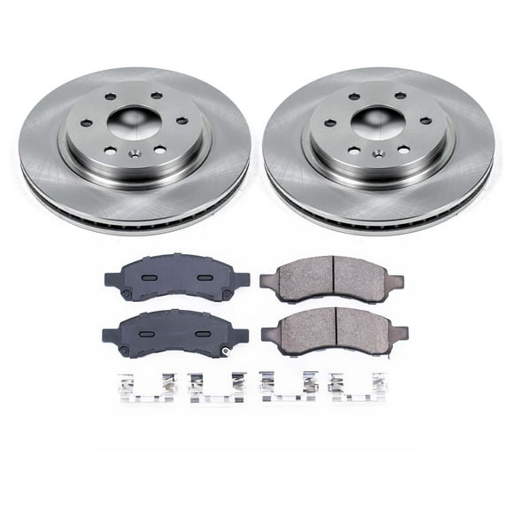 Ultimate Brakes Front Semi-Metallic Brake Pad and Rotor Kit with Hardware WM80218