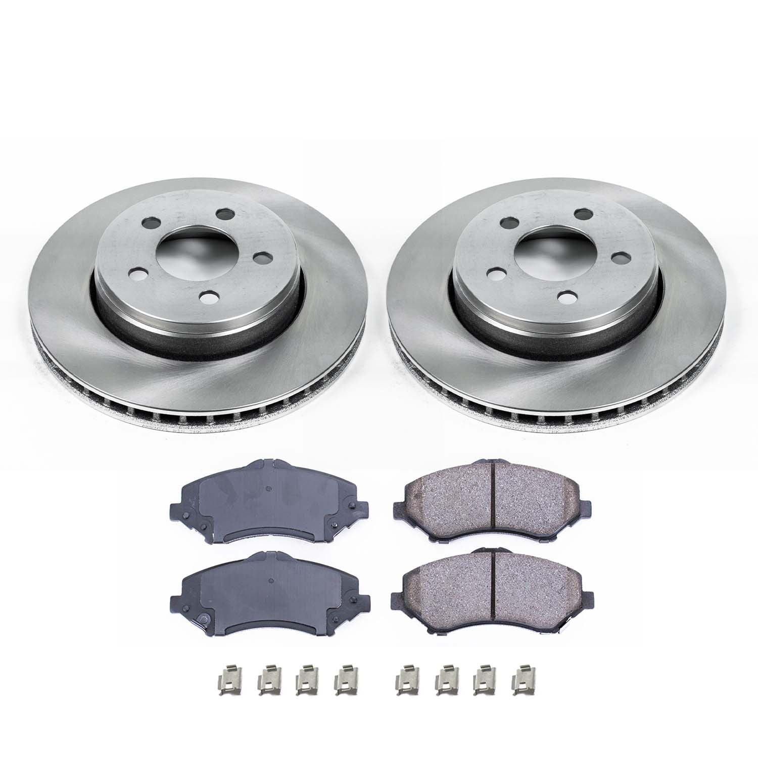 Ultimate Brakes Front Semi-Metallic Brake Pad and Rotor Kit with Hardware WM80259