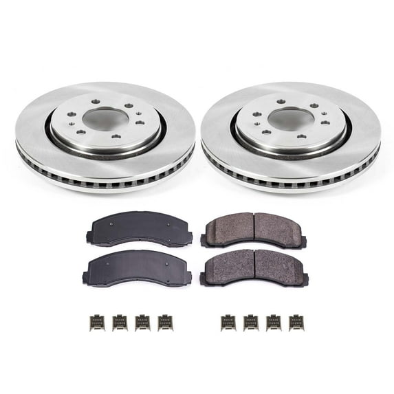 Ultimate Brakes Front Semi-Metallic Brake Pad and Rotor Kit with Hardware WM80302