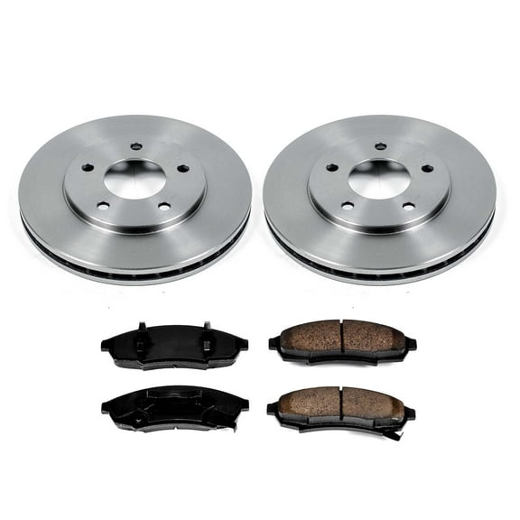 Ultimate Brakes Front Semi-Metallic Brake Pad and Rotor Kit with Hardware WM80377