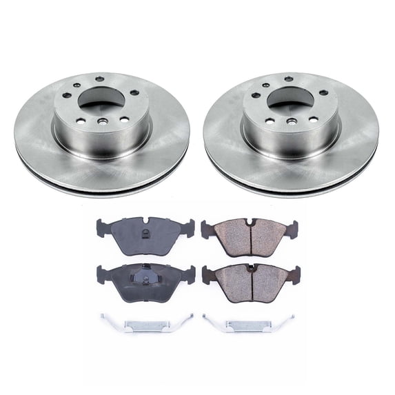 Ultimate Brakes Front Semi-Metallic Brake Pad and Rotor Kit with Hardware WM80386