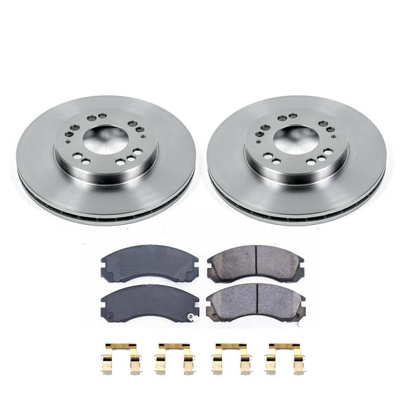 Ultimate Brakes Front Semi-Metallic Brake Pad and Rotor Kit with Hardware WM80462