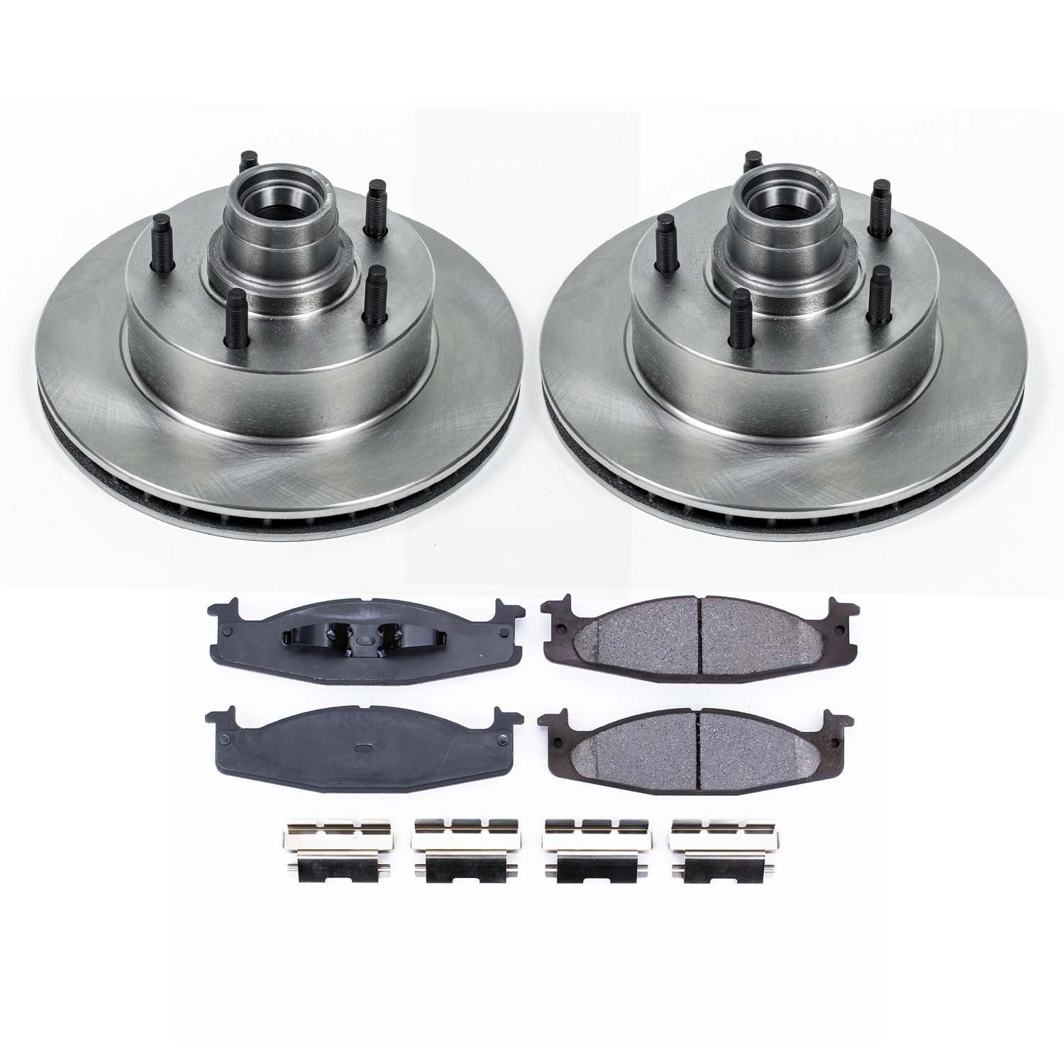 Ultimate Brakes Front Semi-Metallic Brake Pad and Rotor Kit with Hardware WM80525