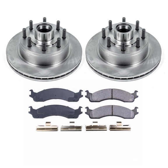 Ultimate Brakes Front Semi-Metallic Brake Pad and Rotor Kit with Hardware WM80542