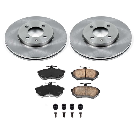 Ultimate Brakes Front Semi-Metallic Brake Pad and Rotor Kit with Hardware WM80593