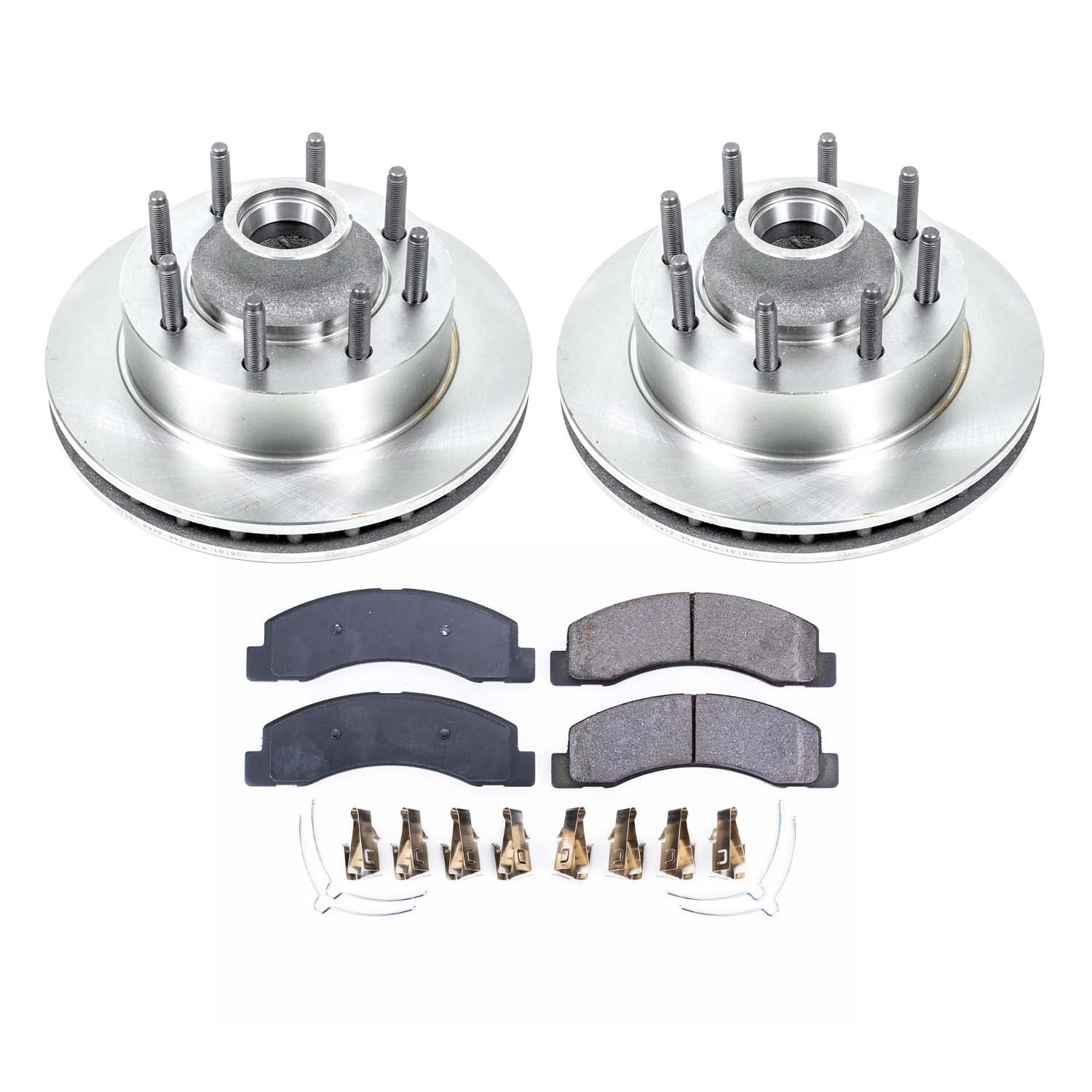 Ultimate Brakes Front Semi-Metallic Brake Pad and Rotor Kit with Hardware WM80658