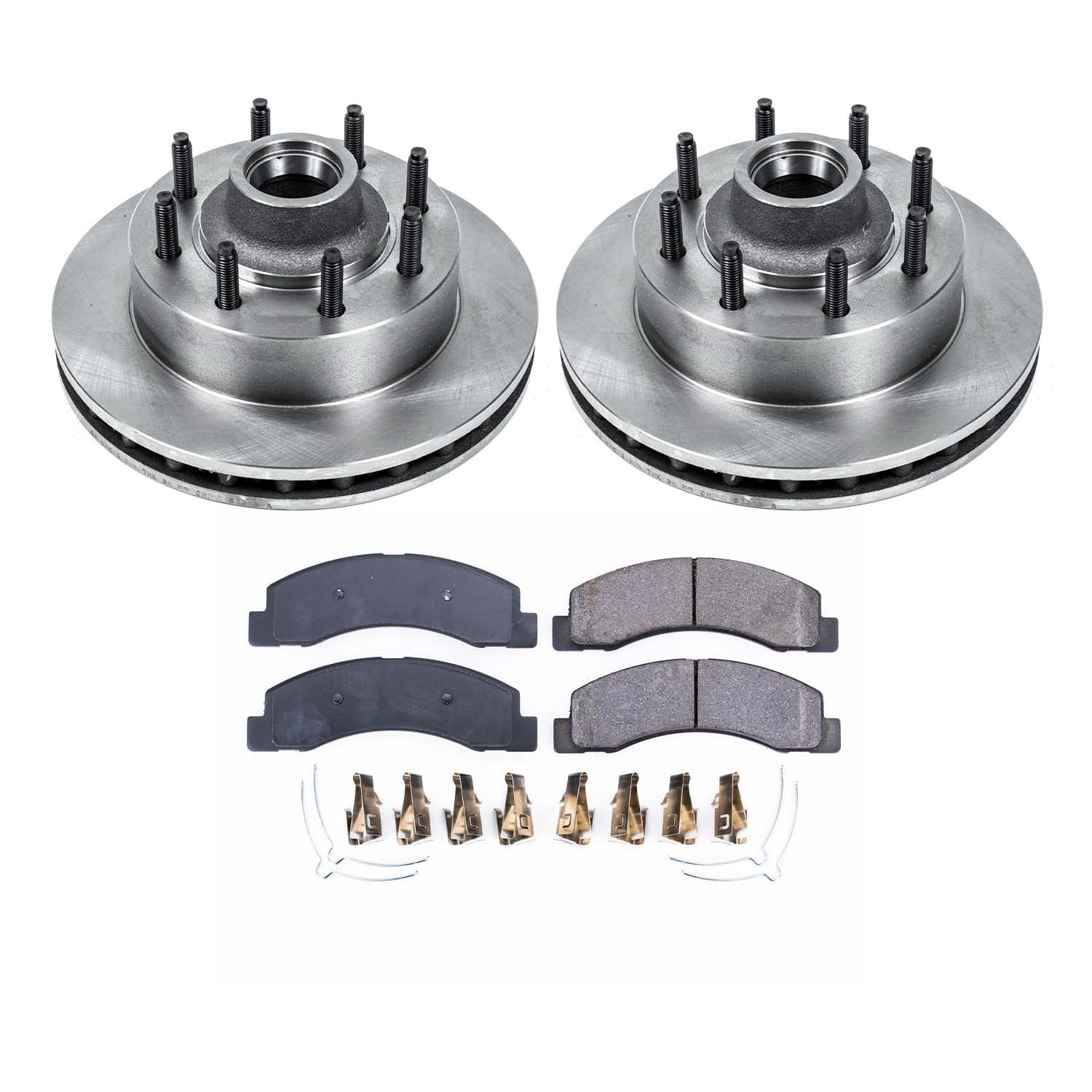 Ultimate Brakes Front Semi-Metallic Brake Pad and Rotor Kit with Hardware WM80664