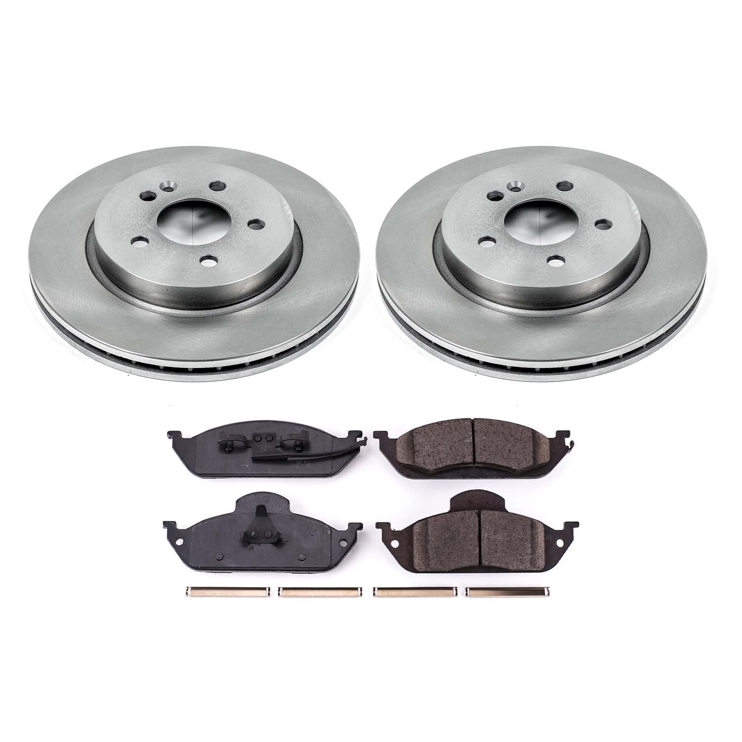 Ultimate Brakes Front Semi-Metallic Brake Pad and Rotor Kit with Hardware WM80671