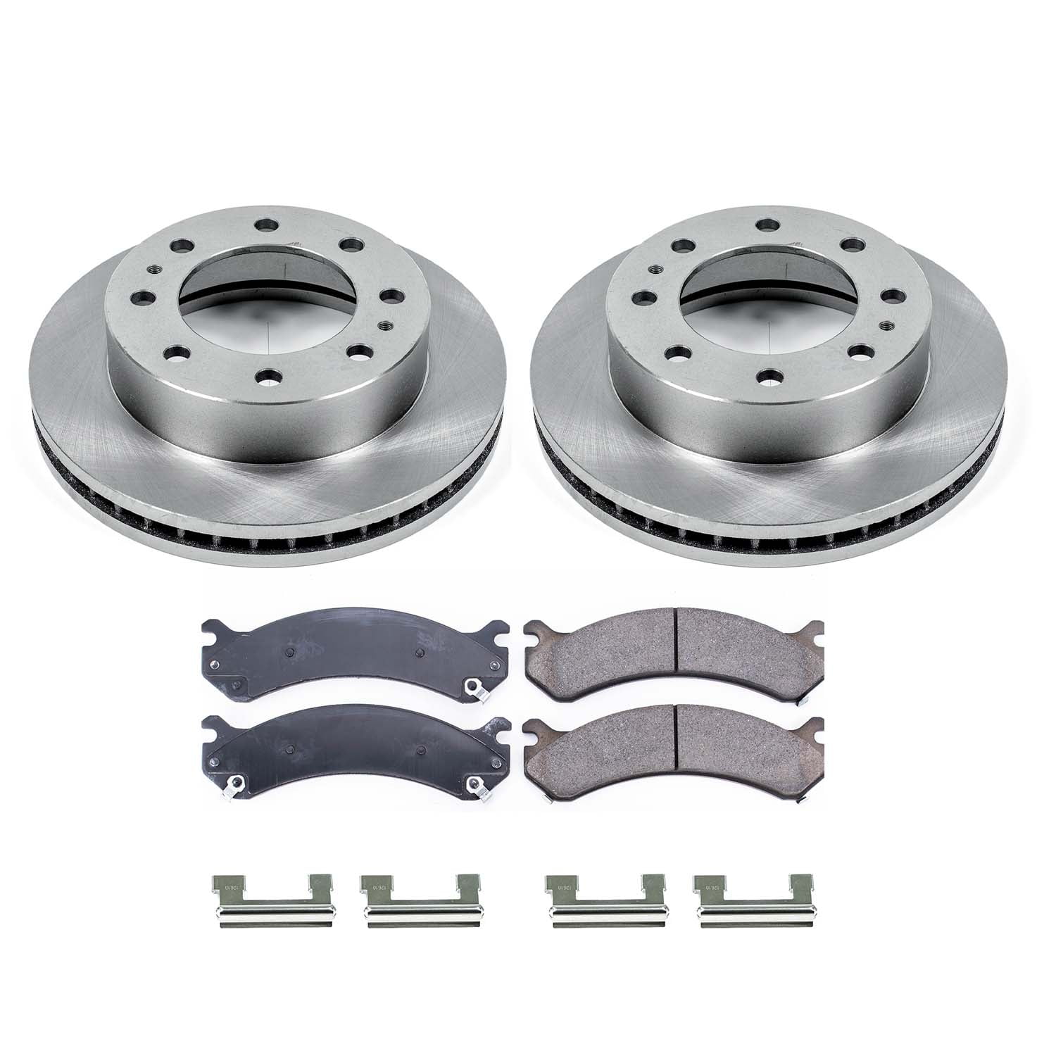 Ultimate Brakes Front Semi-Metallic Brake Pad and Rotor Kit with Hardware WM80679