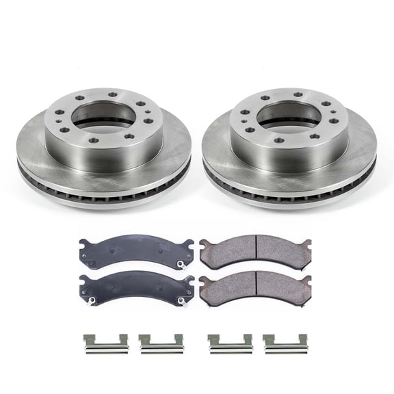 Ultimate Brakes Front Semi-Metallic Brake Pad and Rotor Kit with Hardware WM80681