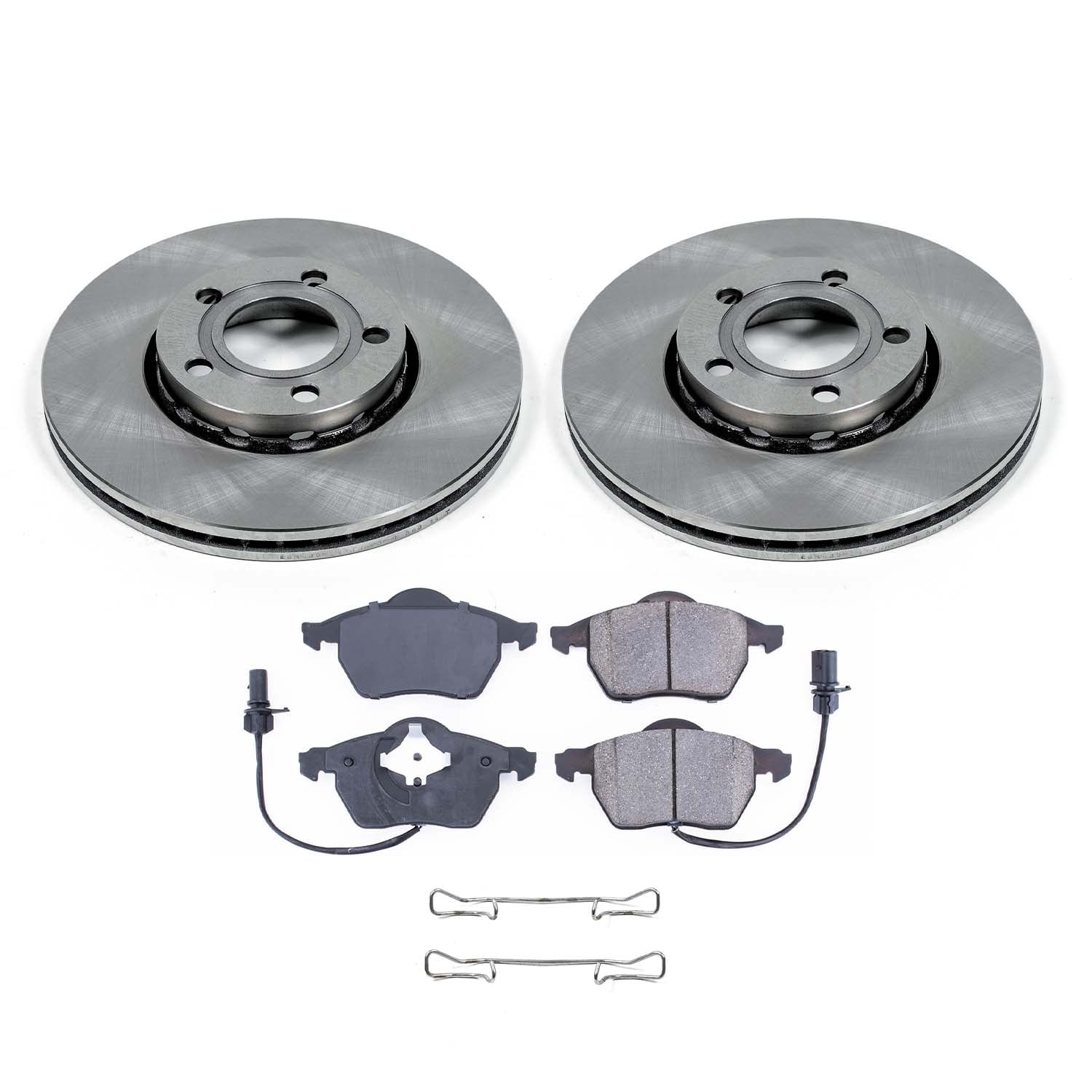 Ultimate Brakes Front Semi-Metallic Brake Pad and Rotor Kit with Hardware WM80756