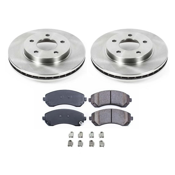 Ultimate Brakes Front Semi-Metallic Brake Pad and Rotor Kit with Hardware WM80763