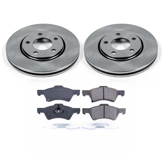 Ultimate Brakes Front Semi-Metallic Brake Pad and Rotor Kit with Hardware WM80787