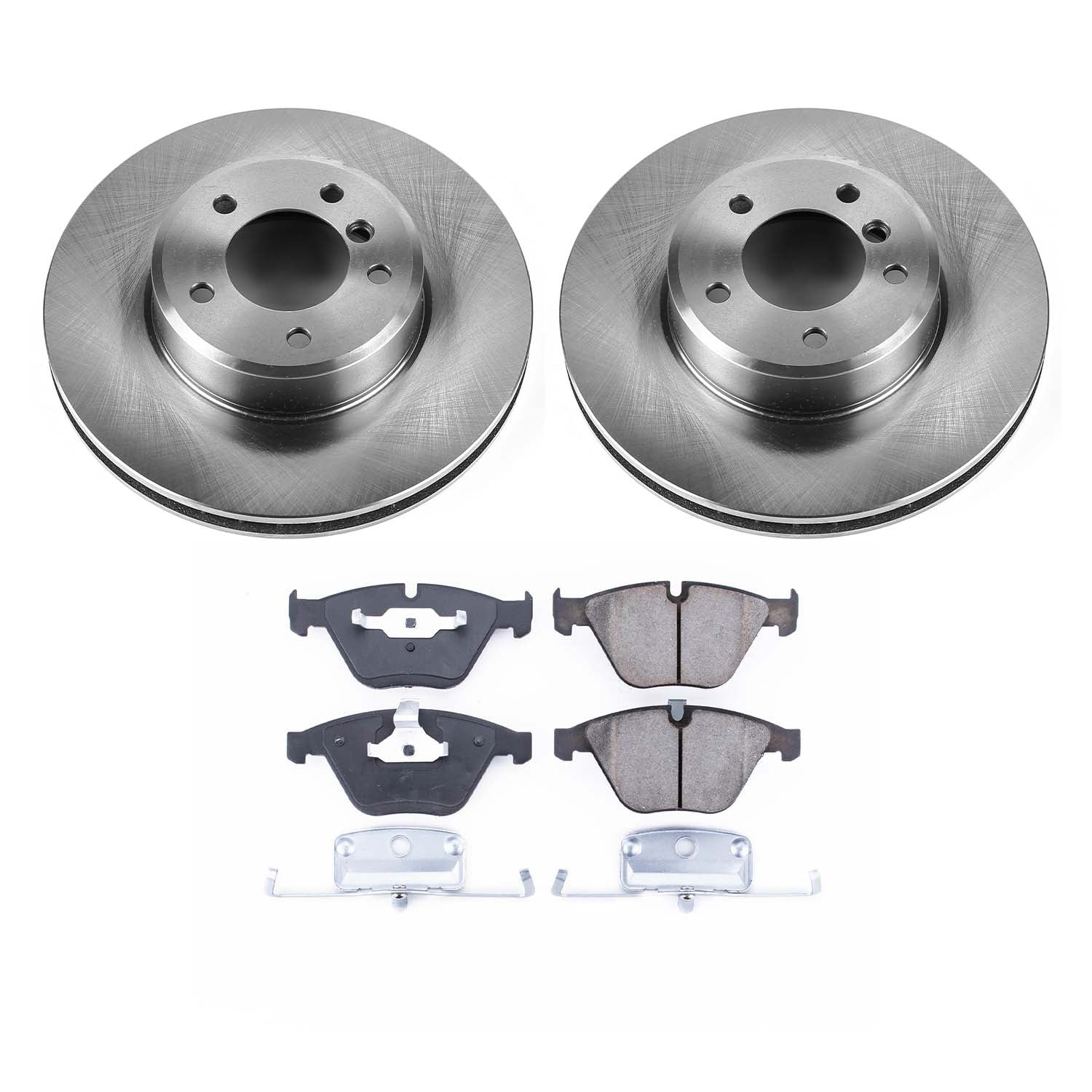 Ultimate Brakes Front Semi-Metallic Brake Pad and Rotor Kit with Hardware WM80875