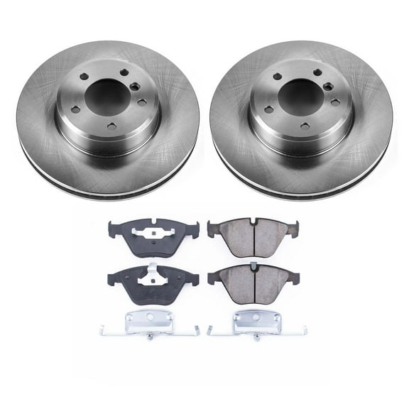 Ultimate Brakes Front Semi-Metallic Brake Pad and Rotor Kit with Hardware WM80875