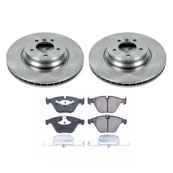 Ultimate Brakes Front Semi-Metallic Brake Pad and Rotor Kit with Hardware WM80879
