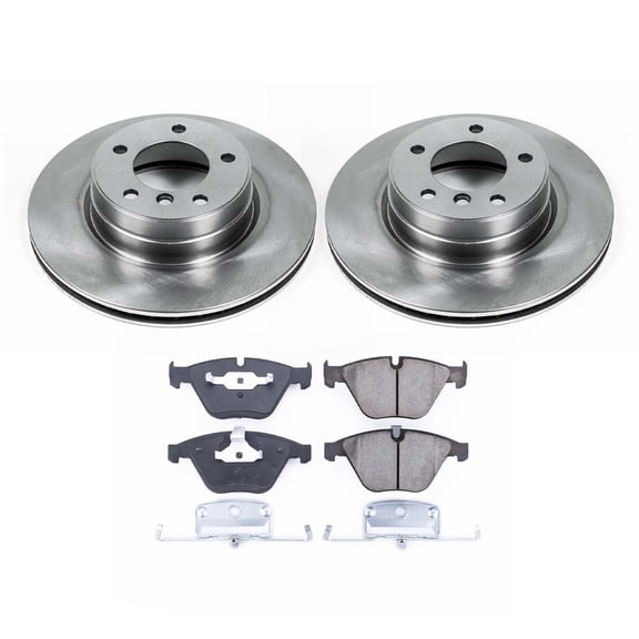 Ultimate Brakes Front Semi-Metallic Brake Pad and Rotor Kit with Hardware WM80881