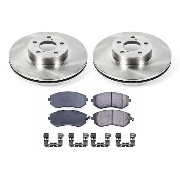 Ultimate Brakes Front Semi-Metallic Brake Pad and Rotor Kit with Hardware WM80899
