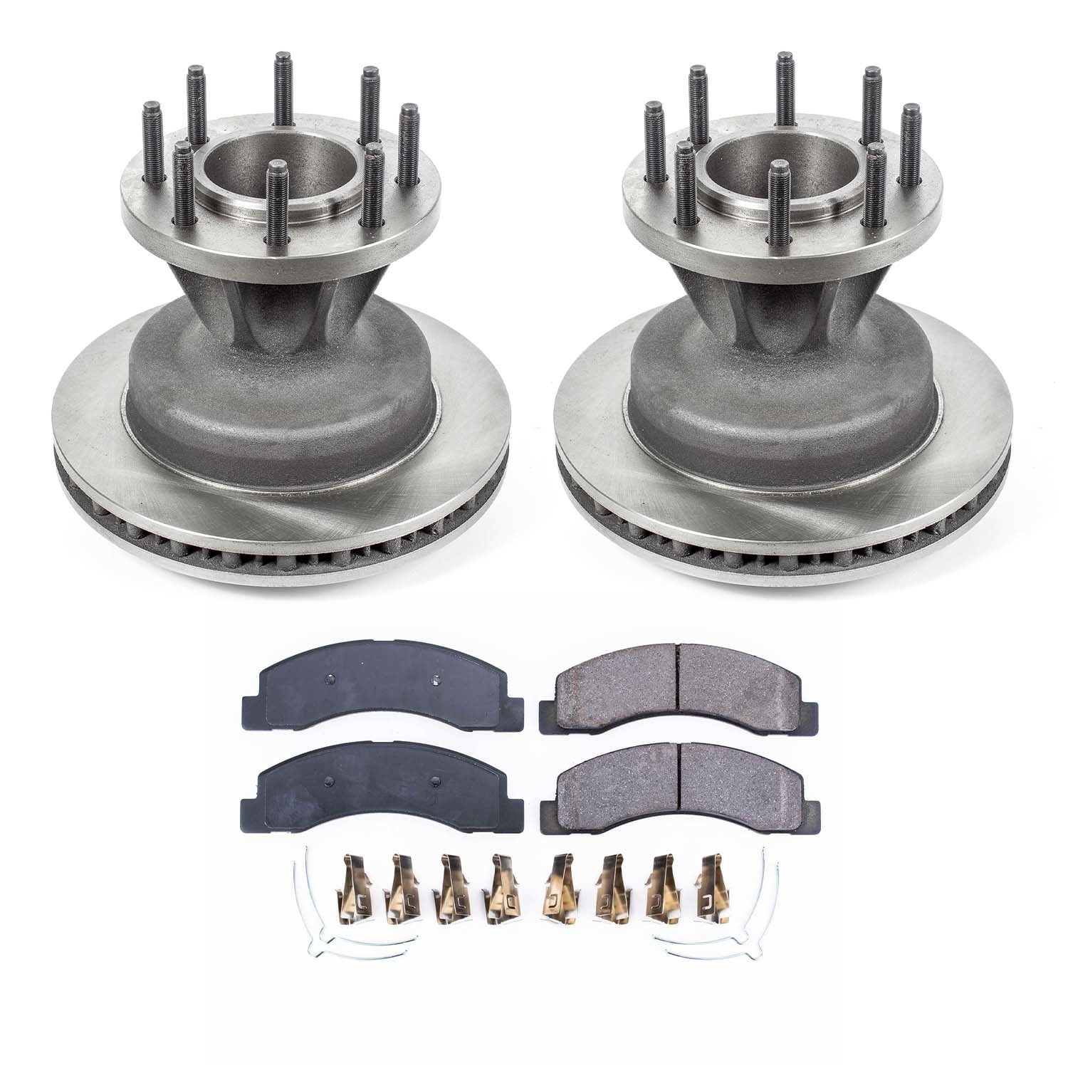 Ultimate Brakes Front Semi-Metallic Brake Pad and Rotor Kit with Hardware WM81088