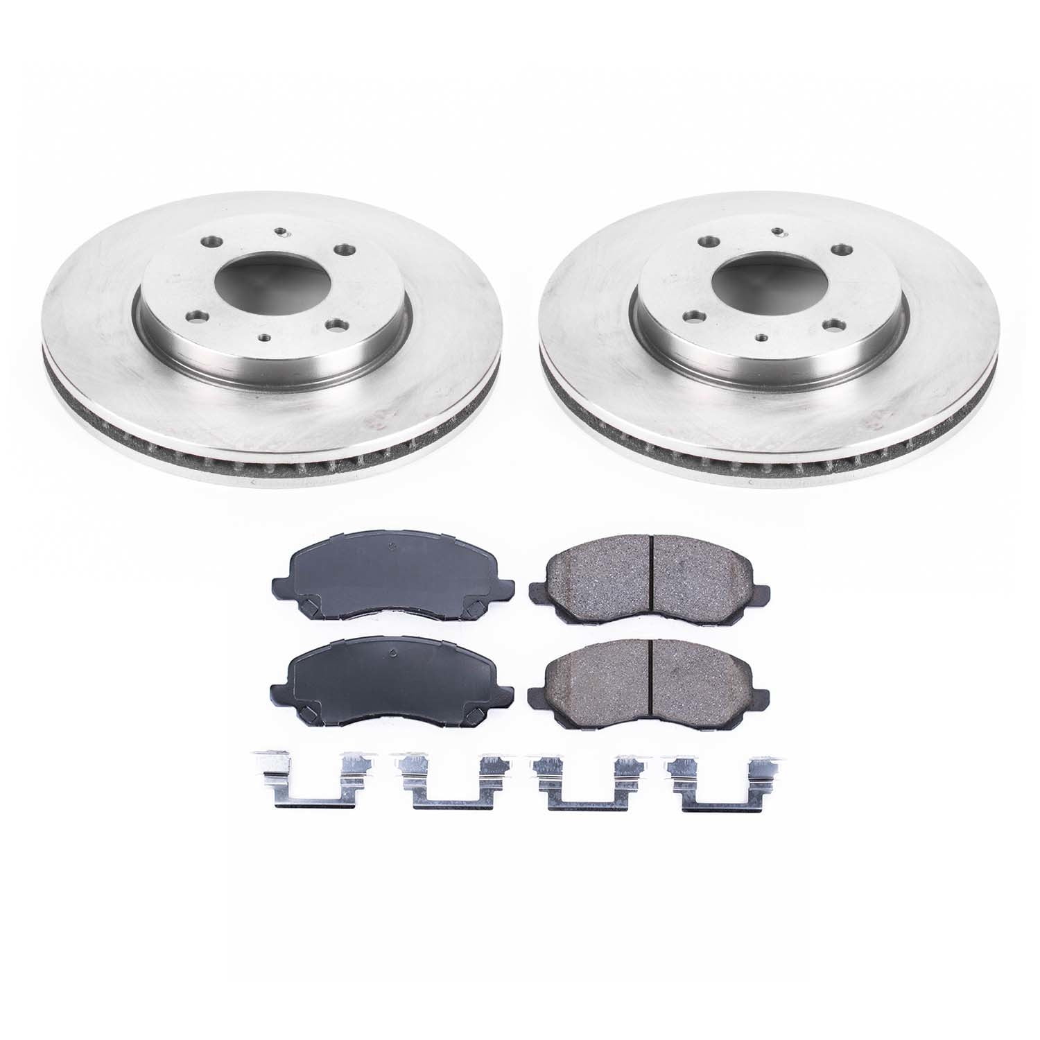 Ultimate Brakes Front Semi-Metallic Brake Pad and Rotor Kit with Hardware WM81095