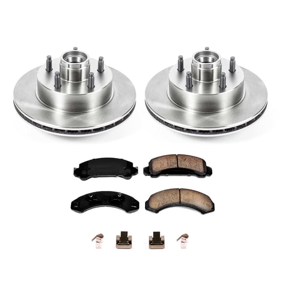 Ultimate Brakes Front Semi-Metallic Brake Pad and Rotor Kit with Hardware WM81096