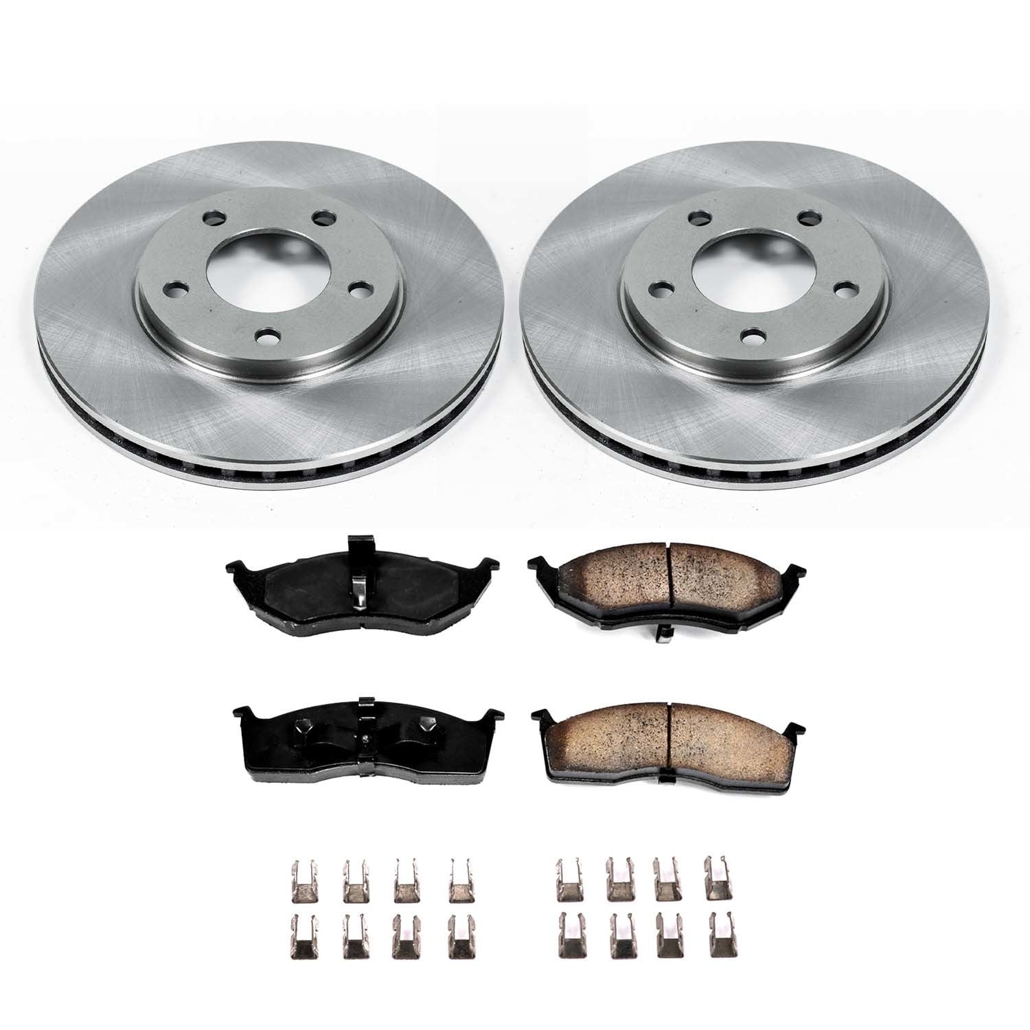 Ultimate Brakes Front Semi-Metallic Brake Pad and Rotor Kit with Hardware WM81209