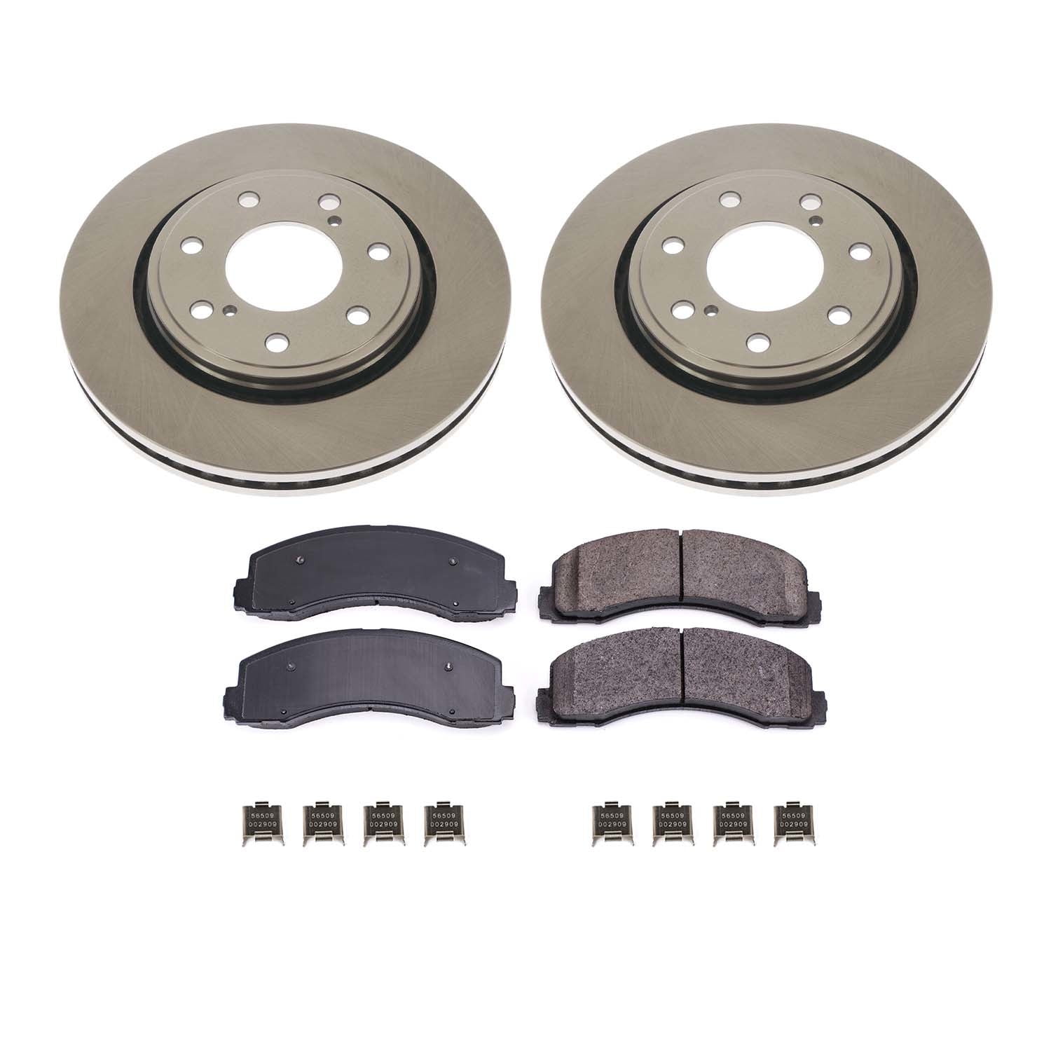 Ultimate Brakes Front Semi-Metallic Brake Pad and Rotor Kit with Hardware WM81452