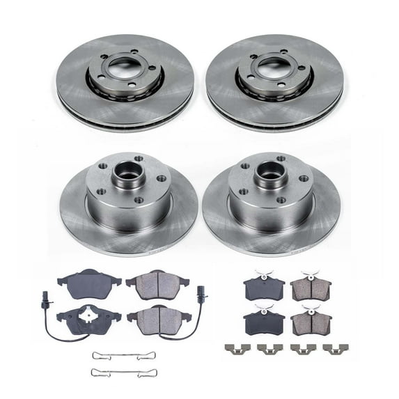 Ultimate Brakes Front and Rear Ceramic Brake Pad and Rotor Kit with Hardware WM81050