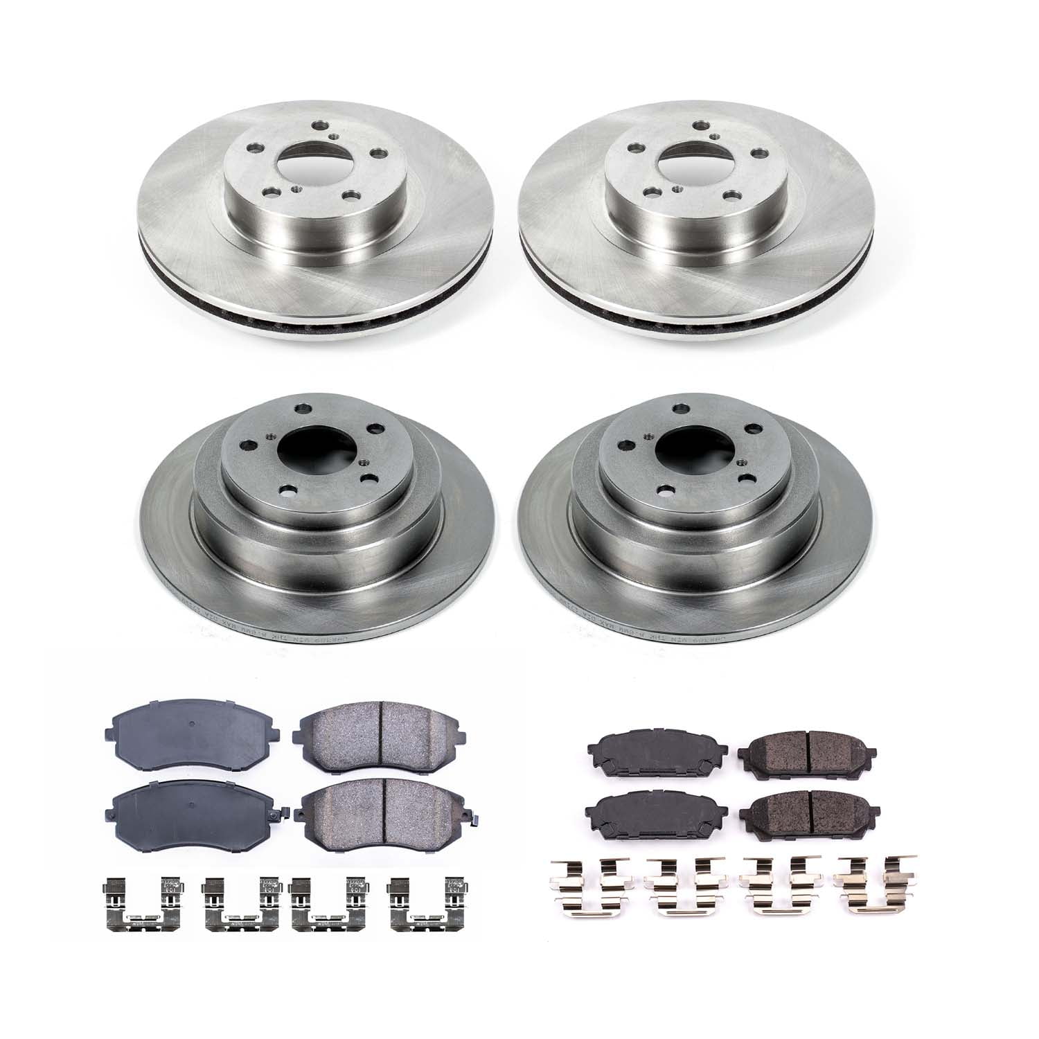Brakes Ceramic Brake Pad & Rotor Kit - Fits Saab 9-2X/Subaru Impreza ...