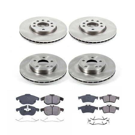 Ultimate Brakes Front and Rear Ceramic Brake Pad and Rotor Kit with Hardware WM81595
