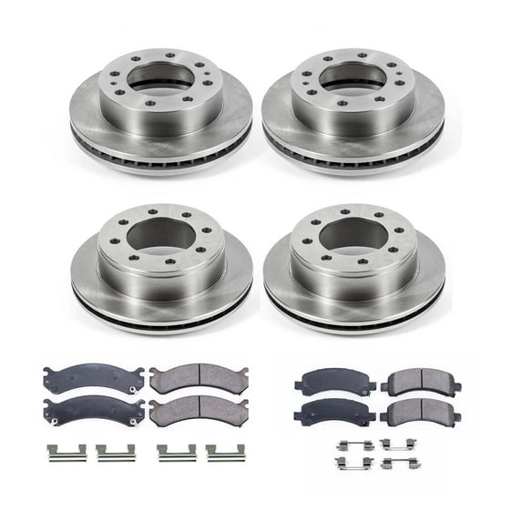Ultimate Brakes Front and Rear Semi-Metallic Brake Pad and Rotor Kit with Hardware WM81183