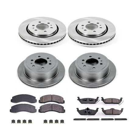 Ultimate Brakes Front and Rear Semi-Metallic Brake Pad and Rotor Kit with Hardware WM81341