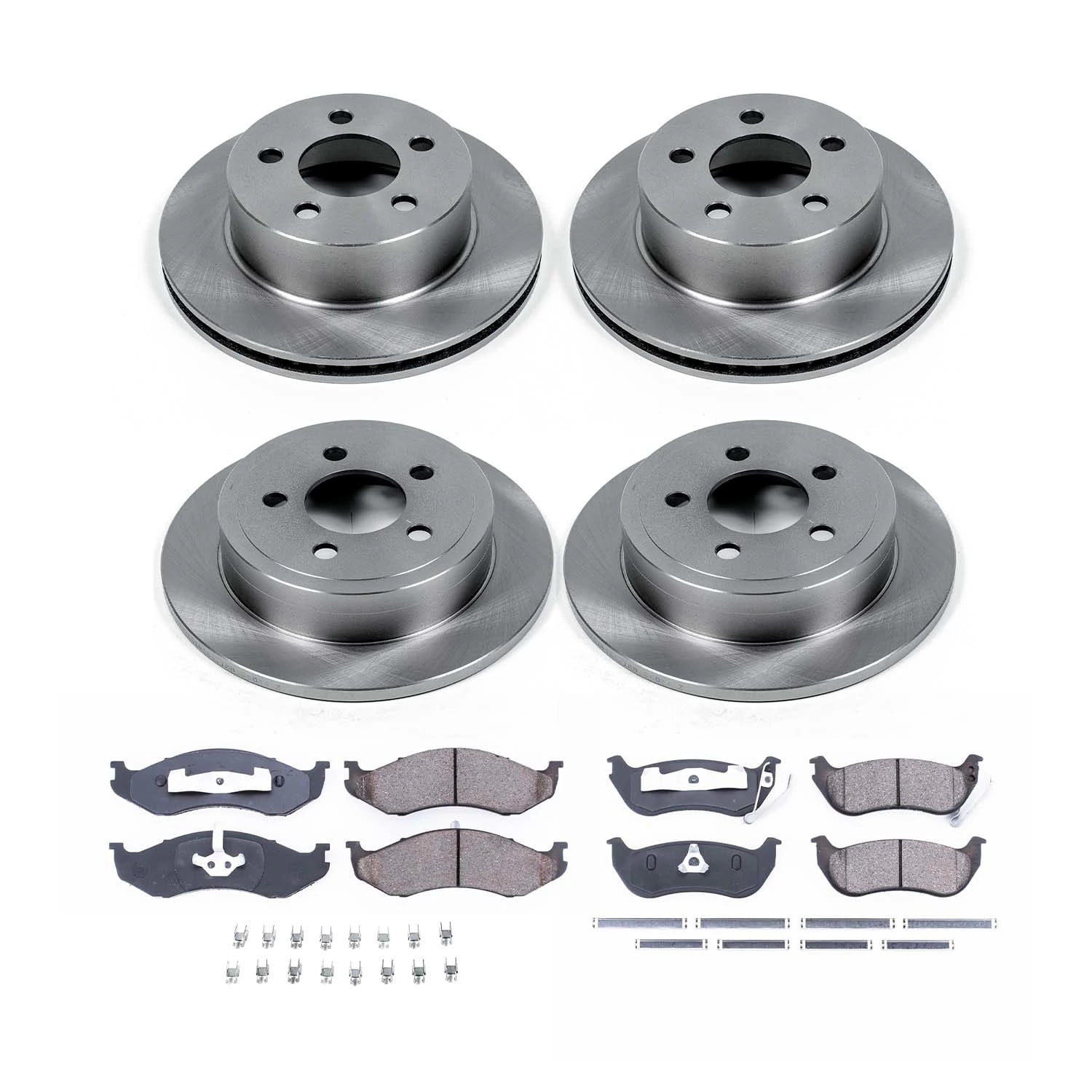 Ultimate Brakes Front and Rear Semi-Metallic Brake Pad and Rotor Kit with Hardware WM81506
