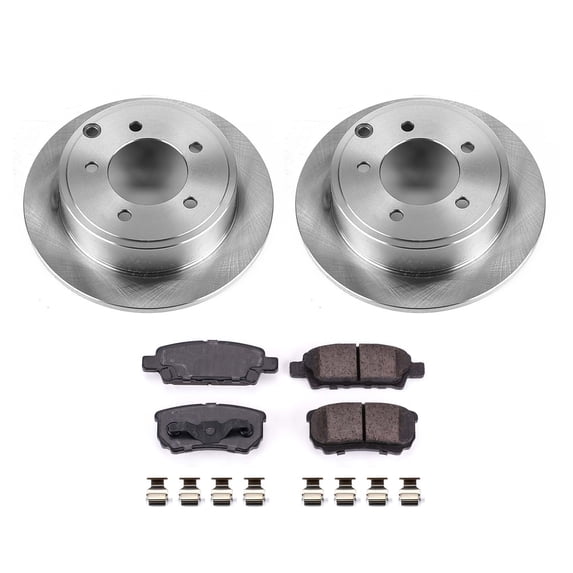 Ultimate Brakes Rear Ceramic Brake Pad and Rotor Kit with Hardware WM80045 for Chrysler; Dodge; Jeep; Mitsubishi