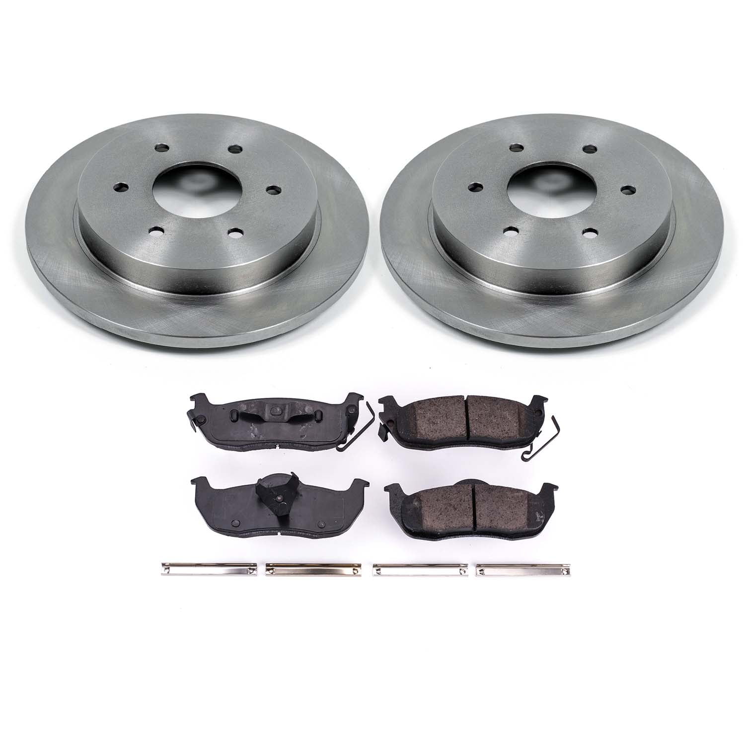 Ultimate Brakes Rear Ceramic Brake Pad and Rotor Kit with Hardware WM80048