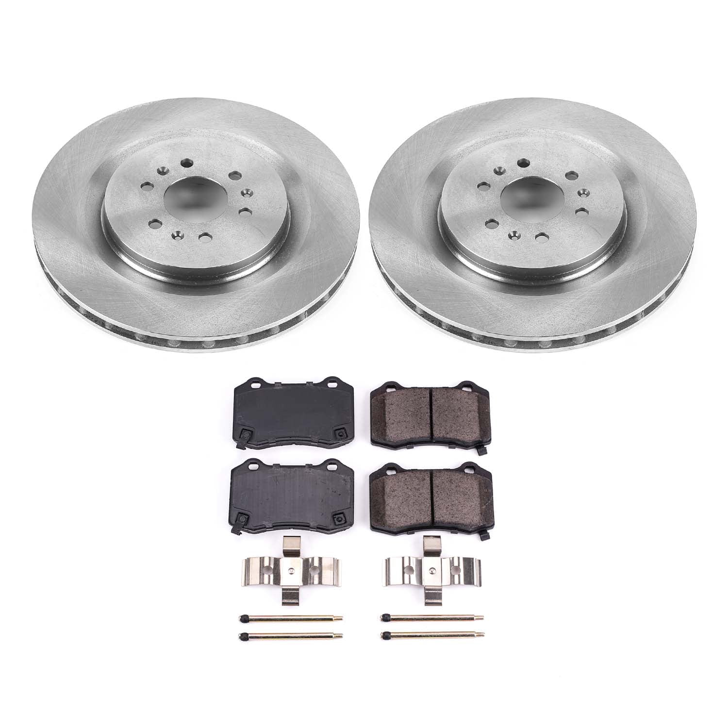 Ultimate Brakes Rear Ceramic Brake Pad and Rotor Kit with Hardware WM80063