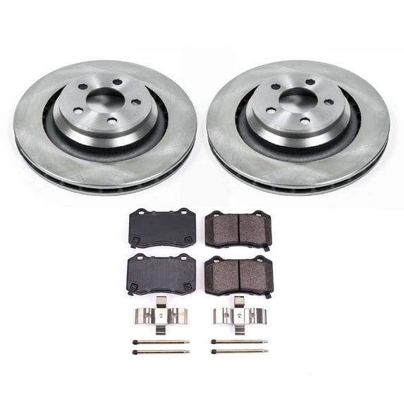 Ultimate Brakes Rear Ceramic Brake Pad and Rotor Kit with Hardware WM80066