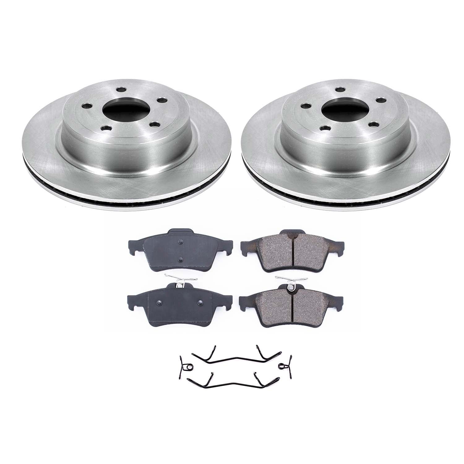 Ultimate Brakes Rear Ceramic Brake Pad and Rotor Kit with Hardware WM80145